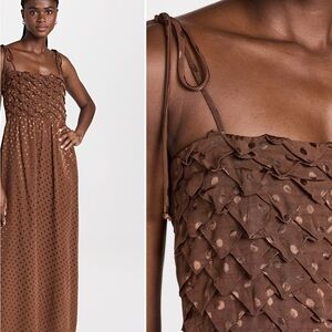 Elegant Brown Women's Dress